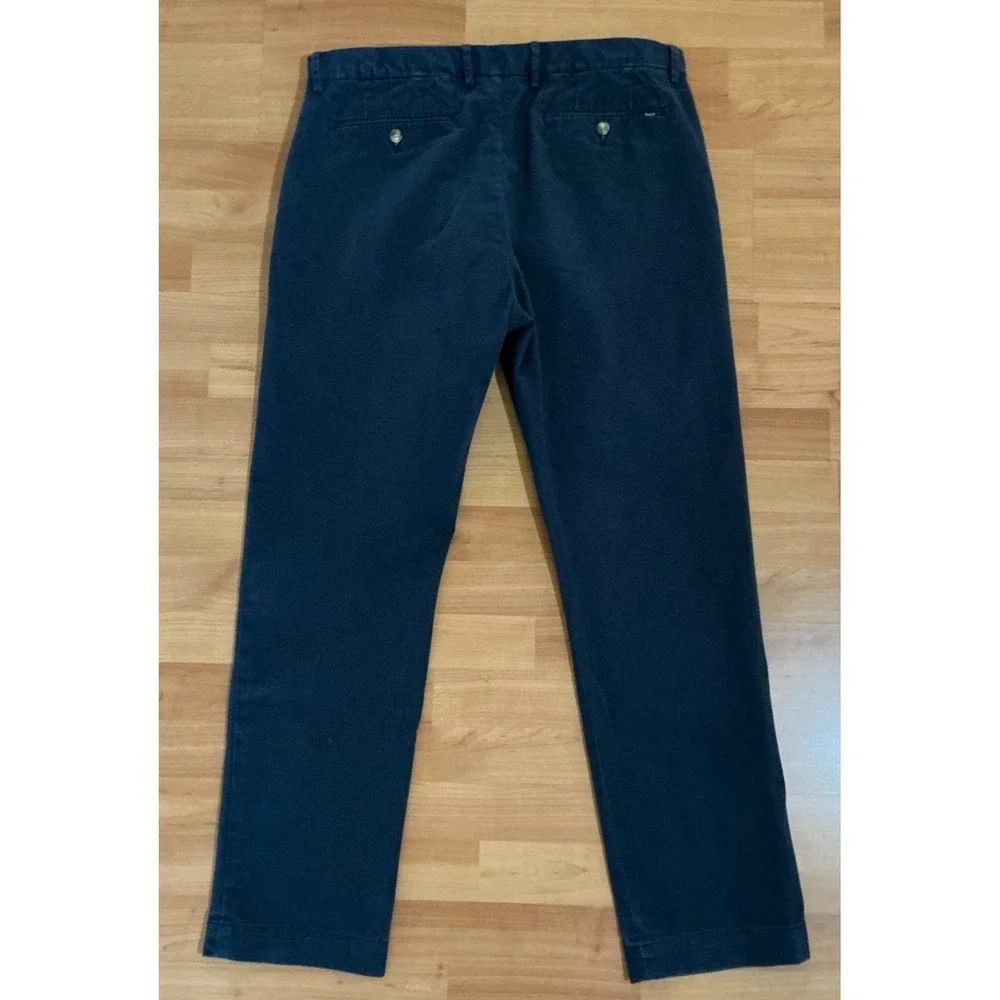 Polo Ralph Lauren Stretch Straight‎ Fit Chinos 36x30 Navy Blue Cotton Pants